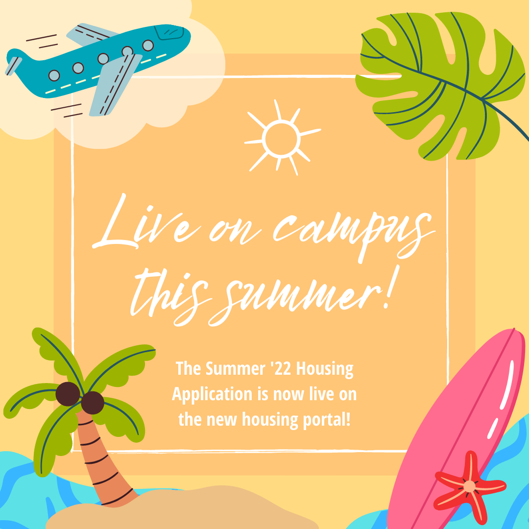 The summer housing application is live!
